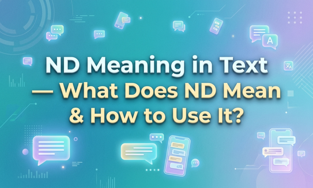nd meaning in text