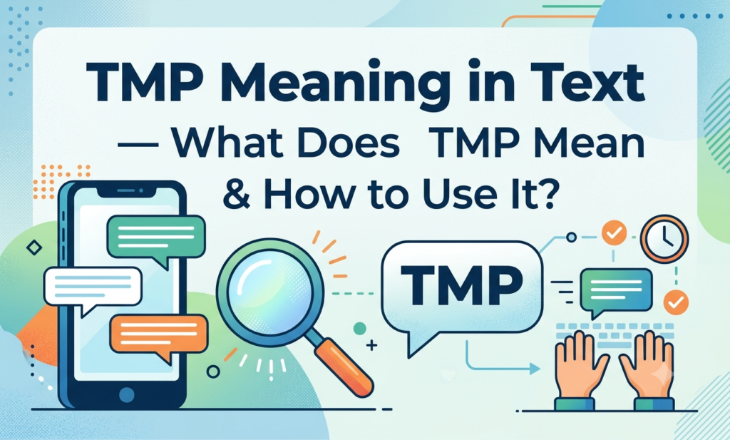 TMP Meaning in Text — What Does TMP Mean & How to Use It? tmp meaning in text