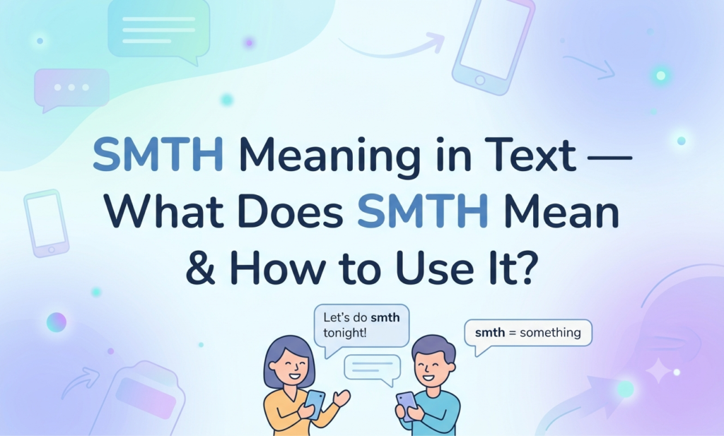 smth meaning in text