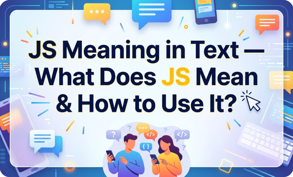 JS Meaning in Text — What Does JS Mean & How to Use It? js meaning in text