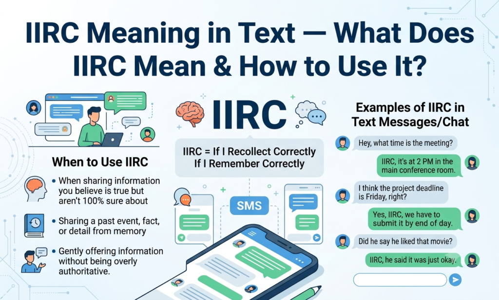 iirc meaning in text
