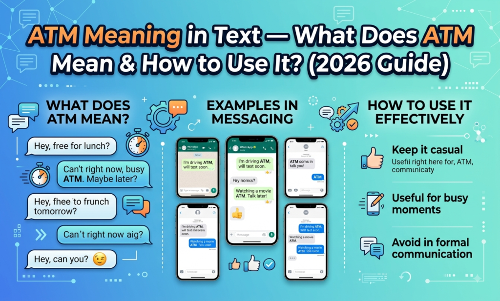 ATM Meaning in Text — What Does ATM Mean & How to Use It? (2026 Guide) atm meaning in text