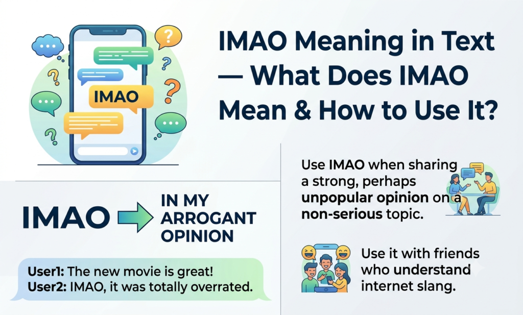 imao meaning in text