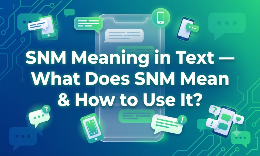 snm meaning in text