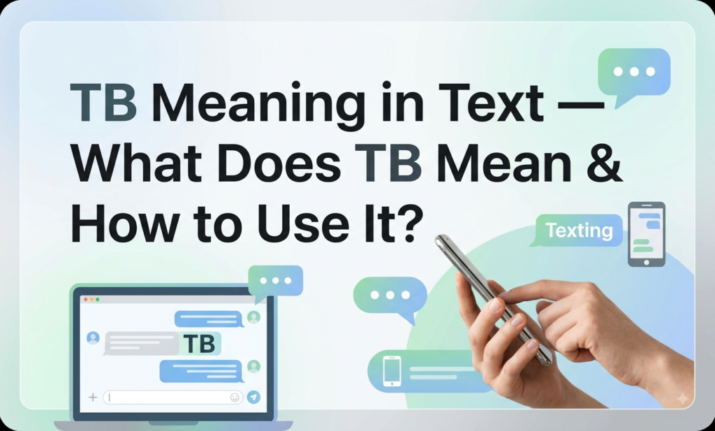 TB Meaning in Text — What Does TB Mean & How to Use It? tb meaning in text
