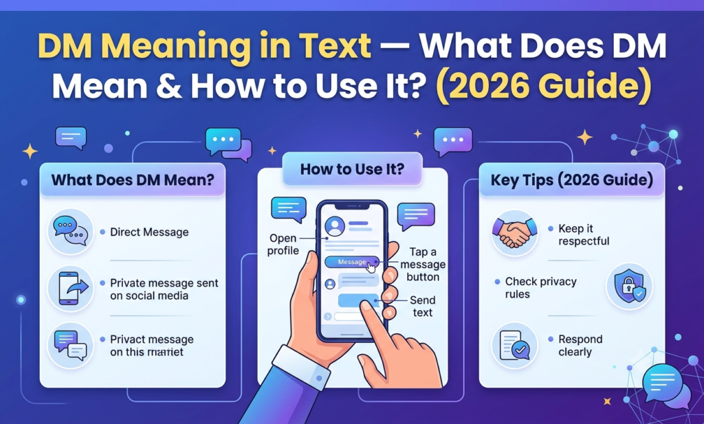 dm meaning in text
