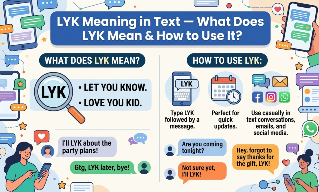 lyk meaning in text