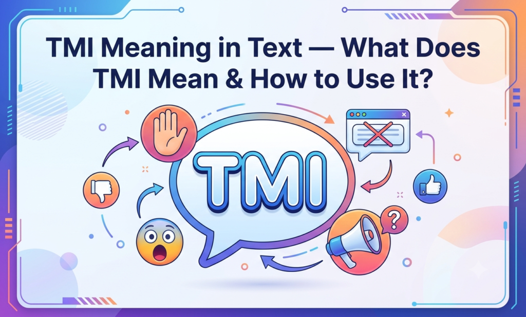 tmi meaning in text