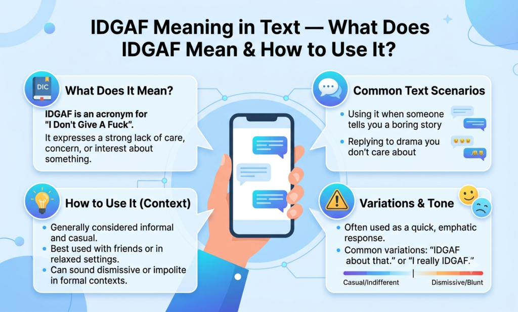 IDGAF Meaning in Text — What Does IDGAF Mean & How to Use It? idgaf meaning in text