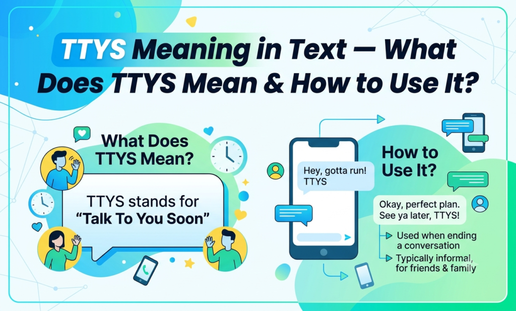 ttys meaning in text