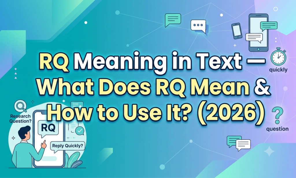 rq meaning in text