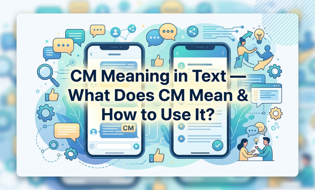 cm meaning in text