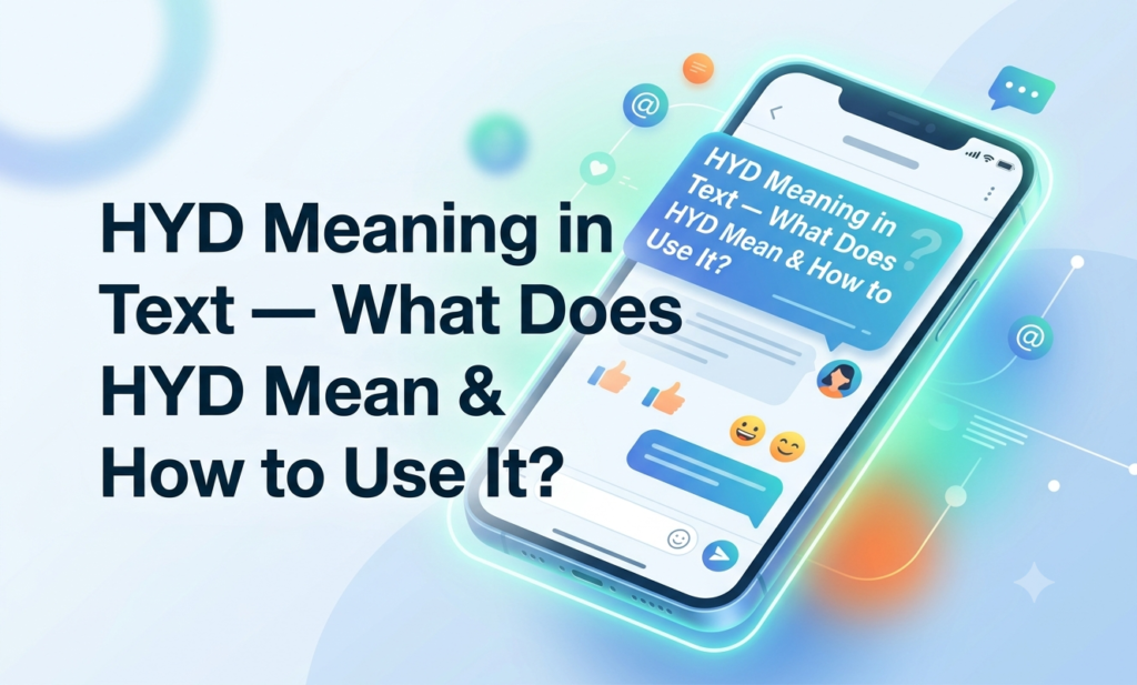 HYD Meaning in Text — What Does HYD Mean & How to Use It? hyd meaning in text